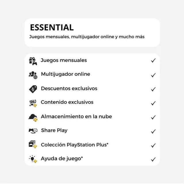 PLAYSTATION PLUS ESSENTIAL 12 MESES PS4 | PS5