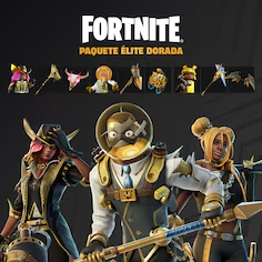 Paquete Élite dorada de Fortnite